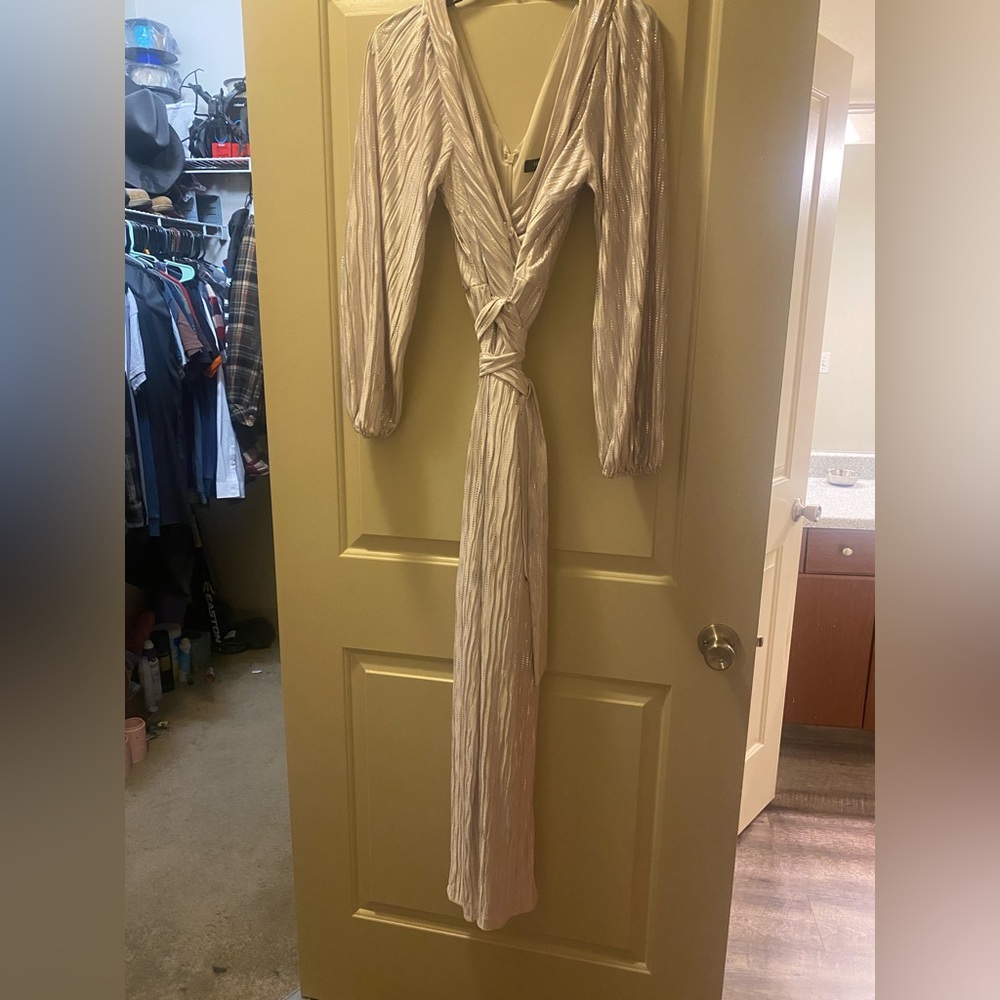 Creamy formal dress
